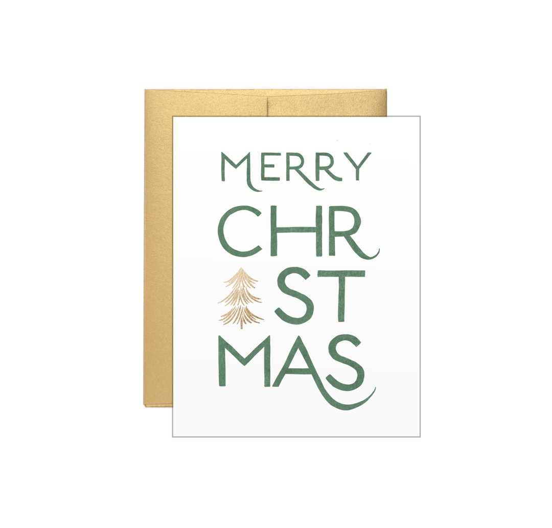 Merry Christmas Text - Card - FJORD AND FABLE