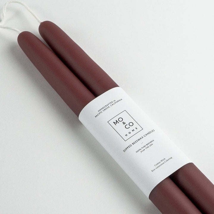 Taper Candle - Burgundy - FJORD AND FABLE